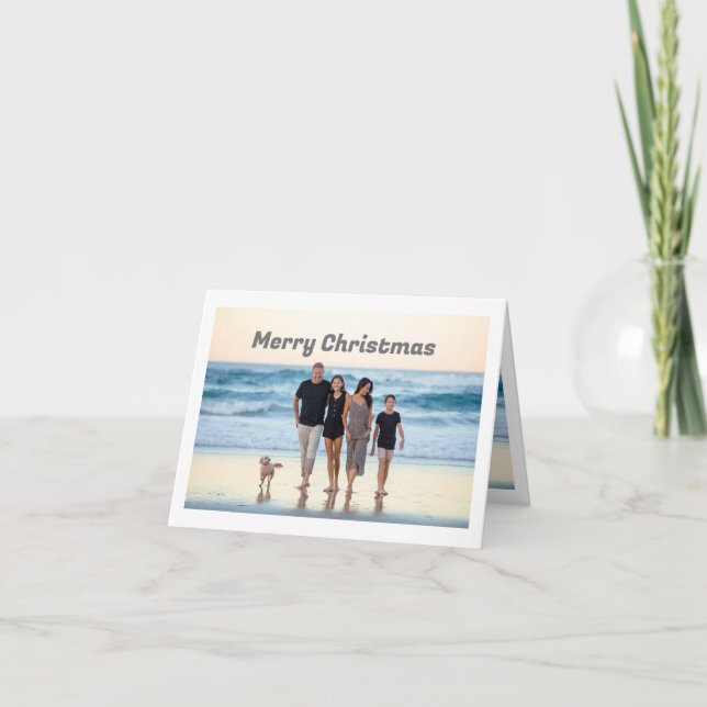 Lovely christmas card for family celebration (Front)