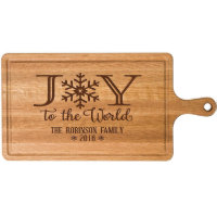 Lovely Christmas Joy to the World Cutting Board