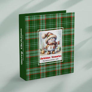 Lovely Christmas snowman kids keepsake binder