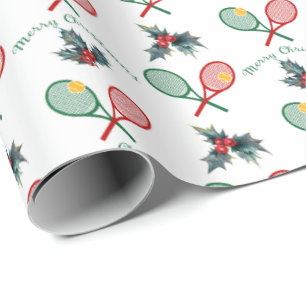 Lovely 🎄Christmas 🎾tennis Wrapping Paper
