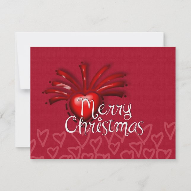 LoVeLY Christmas Wishes Invitation (Front)