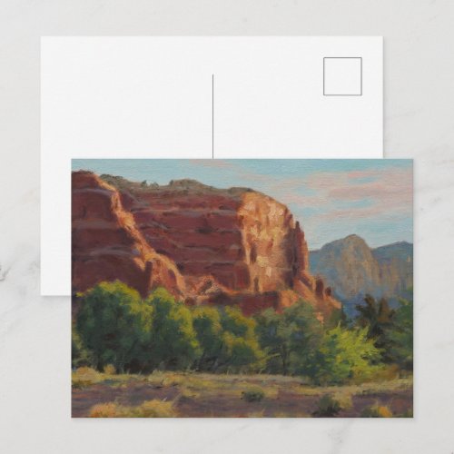Lovely Cliff Scene in Early Morning Light Postcard