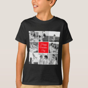 Lovely Collage Couple Photo Happy Valentines Day T T-Shirt