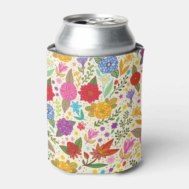 lovely colored autumn flowers can cooler (Can Front)