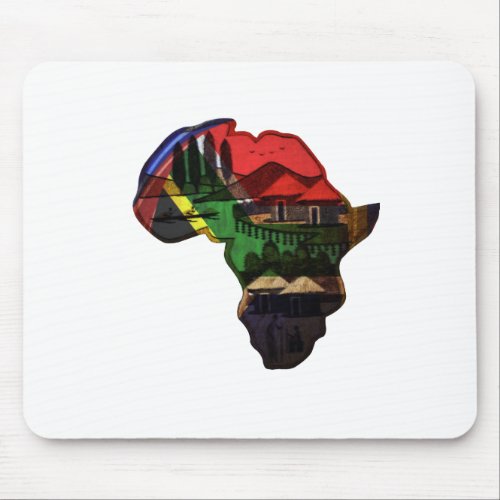Lovely Colorful African Map design Mouse Pad