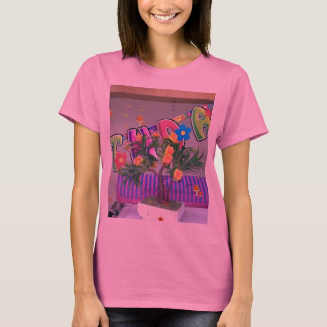 Lovely Colorful Birthday Art Print T-Shirt (Front)
