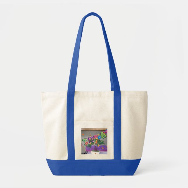 Lovely Colorful Birthday Art Print Tote Bag (Front)