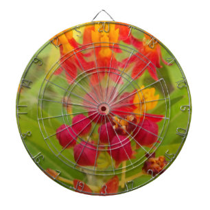 Lovely Colorful Floral with Milkweed Art Print Dart Board