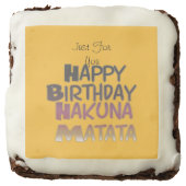 Lovely Colorful Happy Birthday Brownie (Front)