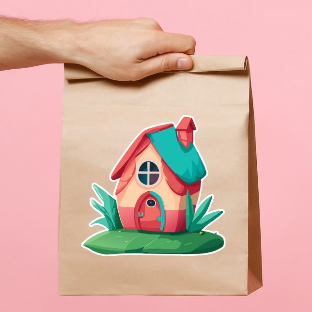 Lovely Colorful Little House Sticker (Creator Uploaded)