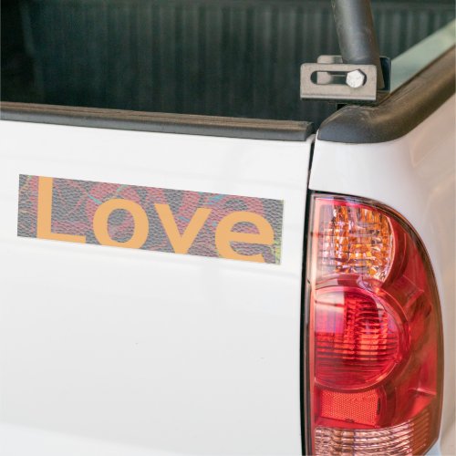 Lovely Colors Customize Product Bumper Sticker