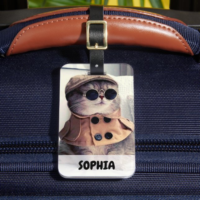 Lovely Companion Animal's Photo  Luggage Tag (Front Insitu 2)
