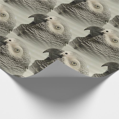 Lovely Congo African Grey Parrot Wrapping Paper