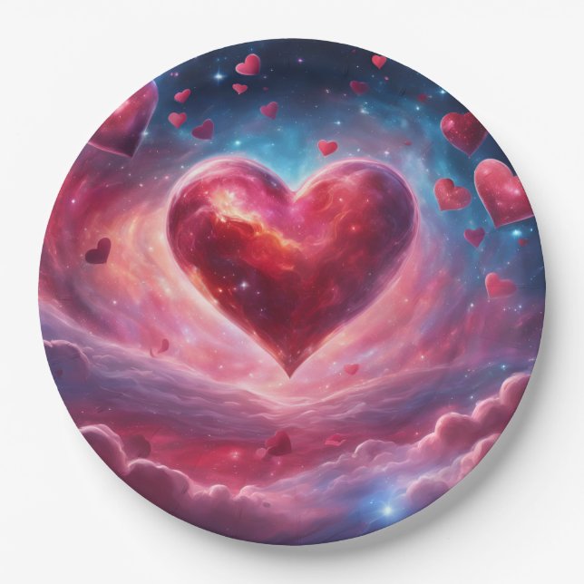 Lovely cosmic Paper Plate for celebrations (Front)