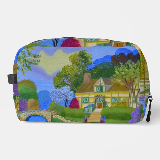 Lovely cottage toiletry bag  (Front)