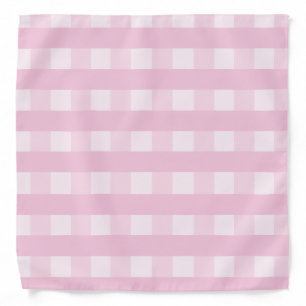Lovely Country Pink Plaid Gingham Bandana