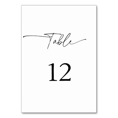 Lovely Couple Script  Table Number