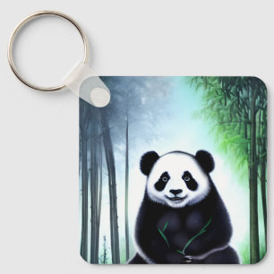 Lovely, Cuddly Little Panda Bear Cub Keychain