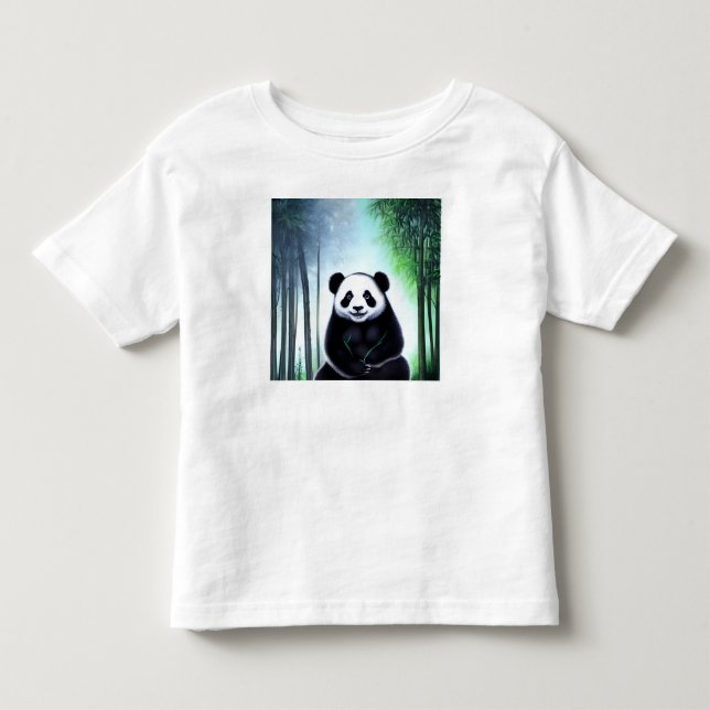 Lovely, Cuddly Little Panda Bear Cub Toddler T-shirt (Front)