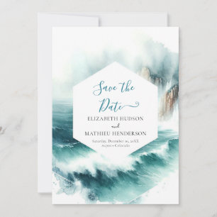 Lovely Custom Nautical Wedding Save The Date
