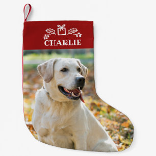 Lovely Custom Photo Pet Dog Small Christmas Stocking