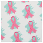 Lovely Customizable Pink Ribbon Fabric