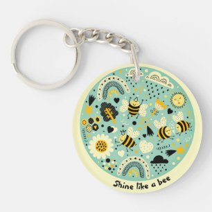 Lovely cute bees Keychain