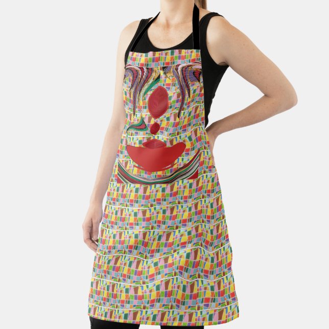 Lovely cute nice & lovely colorful pattern design apron (Insitu)