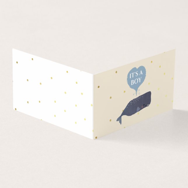 Lovely Cute Whale Baby Shower Its a Boy (Outside)