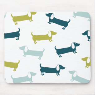 Lovely dachshunds in great colors mouse pad