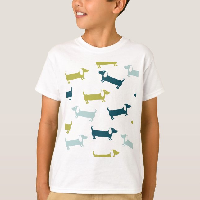 Lovely dachshunds in great colors T-Shirt (Front)