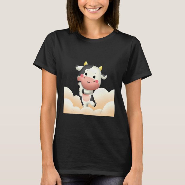 Lovely Dairy Cow Dancing T-Shirt (Front)