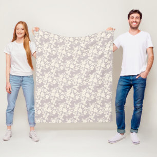 Lovely Daisies Pattern Custom Background Colors Fleece Blanket