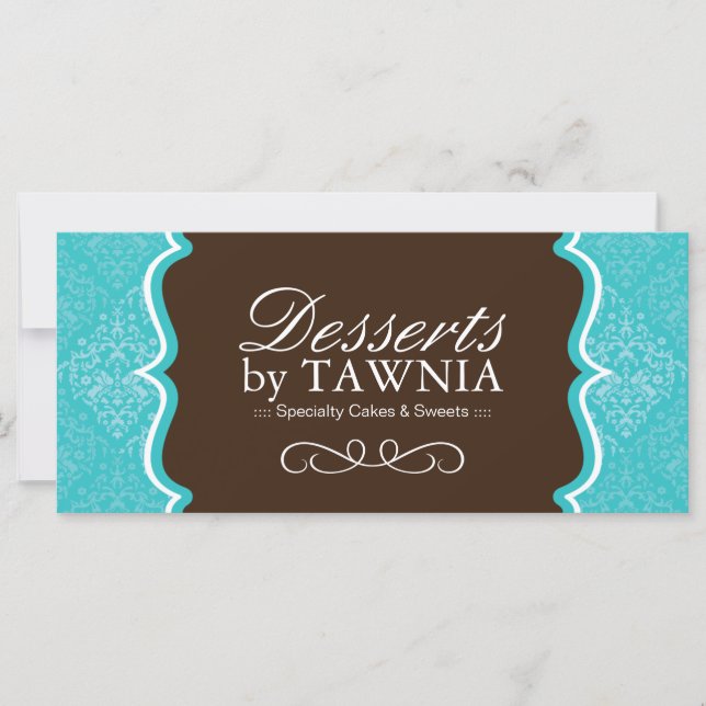 Lovely Damask Bakery Gift Certificate (Front)