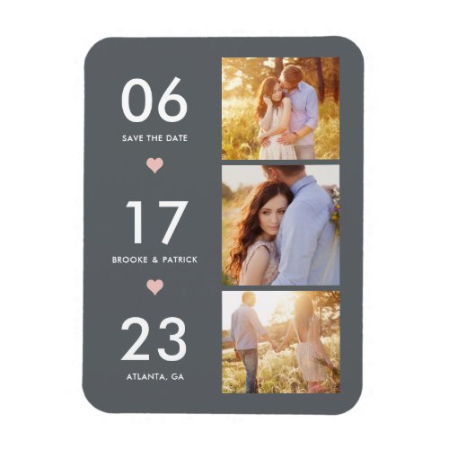 Lovely Date EDITABLE COLOR Save The Date Magnet