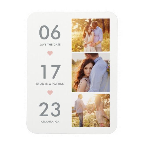 Lovely Date EDITABLE COLOR Save The Date Magnet