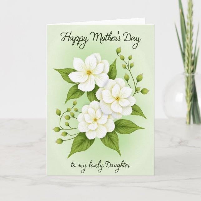 Lovely Daughter Mothers Card (Front)