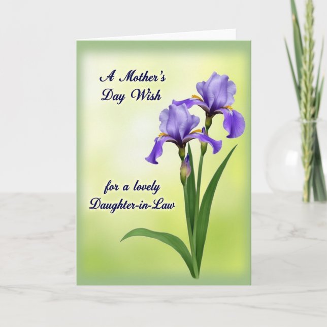 Lovely Daughterinlaw Card (Front)