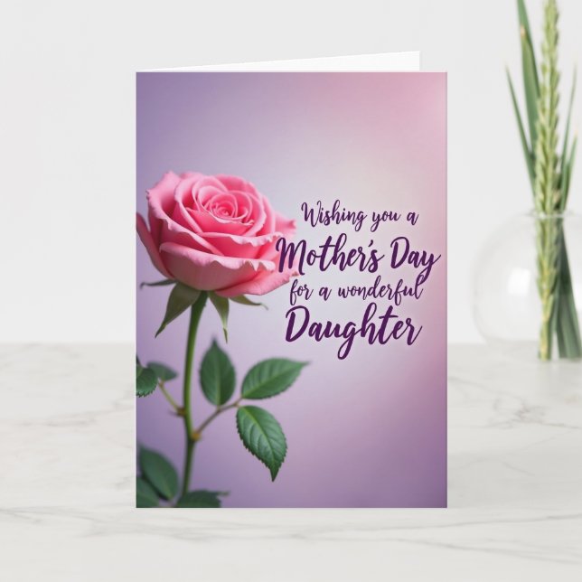 Lovely Daughters Rose Card (Front)
