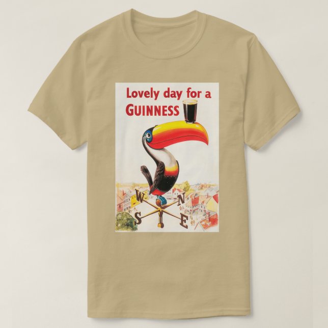 Lovely Day For A Guinness 1 T-Shirt (Design Front)