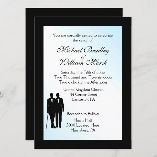 Lovely Day Gay Wedding Invitation