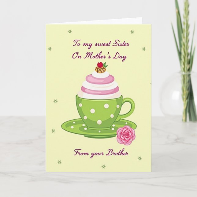 Lovely Dessert Mothers Day Card (Front)