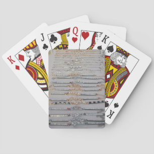 Lovely Diamind Jewelry heart design art collection Poker Cards