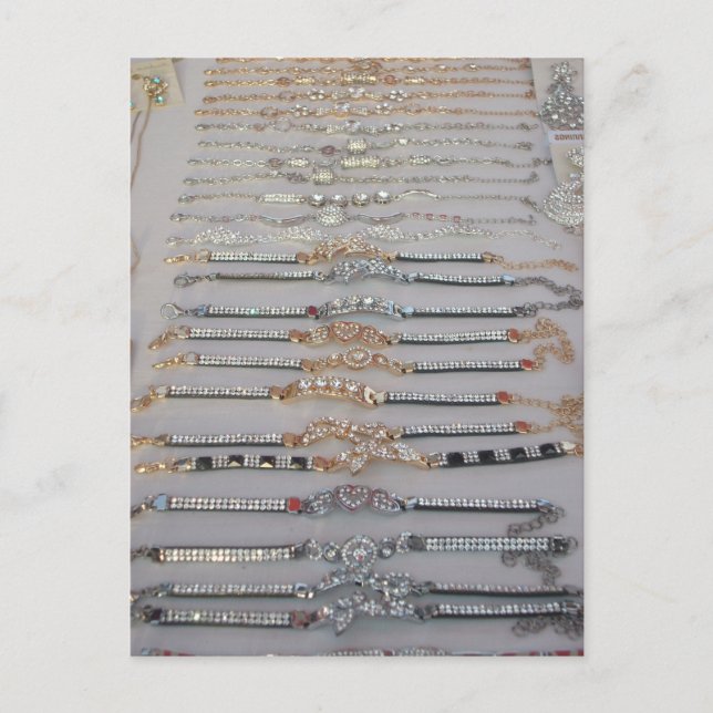 Lovely Diamind Jewelry heart design art collection Postcard (Front)