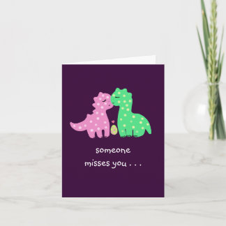 "Lovely Dinos" -'Someone Misses You' Card