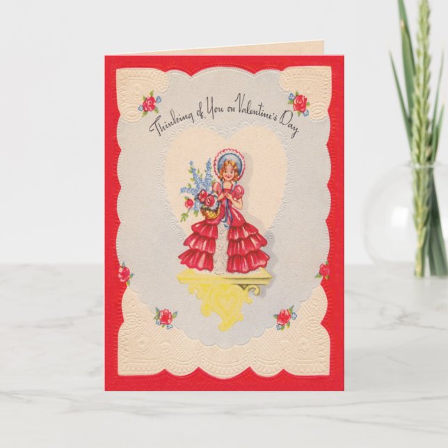 Lovely Doll Valentines Day Card (Front)