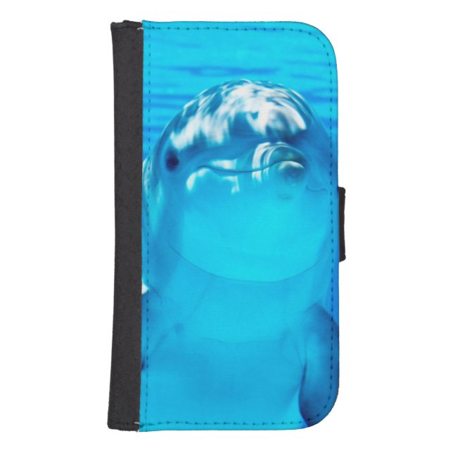 Lovely Dolphin Underwater Sea Life Samsung Galaxy Wallet Case (Front)