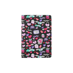 Lovely doodle passport holder