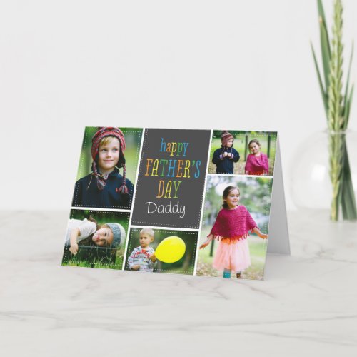Lovely Dots Fathers Day Photo Card