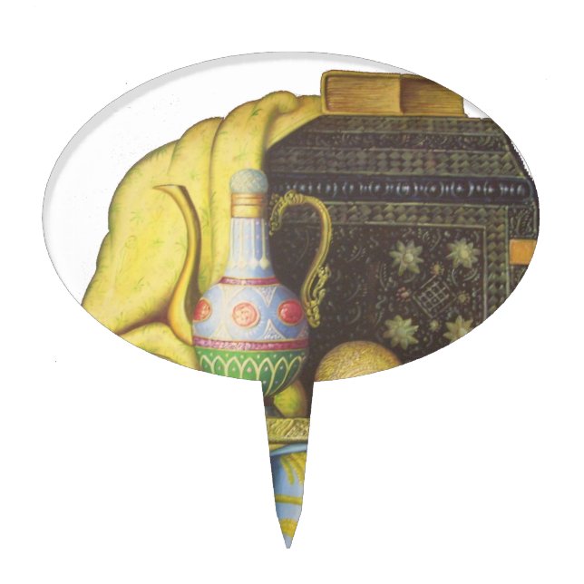 Lovely Egyptian Artifacts: Secrets of the Pharaohs Cake Topper (Front)